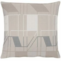 Apelt Neon Kissenhülle - 49x49 Cm - Grau-rot