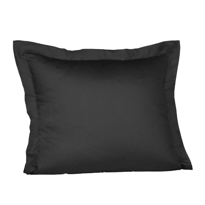 Fleuresse Colours Interlock Jersey Kissenhülle - 40x40 Cm - Schwarz 3 Fleuresse Colours Interlock Jersey Kissenhülle - 40x40 Cm - Schwarz