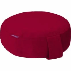 Farbenfreunde Interieur Bodensitz- & Yogakissen Aus Nicky - Ø 31 Cm - Höhe 11 Cm - Rubin
