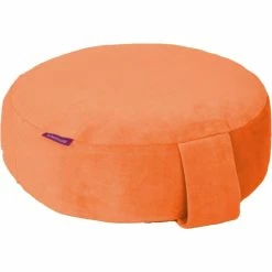 Farbenfreunde Interieur Bodensitz- & Yogakissen Aus Nicky - Ø 31 Cm - Höhe 11 Cm - Soft Orange