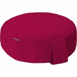 Farbenfreunde Interieur Bodensitz- & Yogakissen Aus Nicky - Ø 31 Cm - Höhe 11 Cm - Preiselbeer