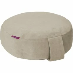 Farbenfreunde Interieur Bodensitz- & Yogakissen Aus Nicky - Ø 31 Cm - Höhe 11 Cm - Auster