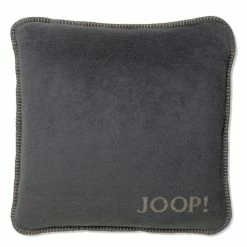 JOOP! Trend Uni-Doubleface Kissen Mit Füllung - 50x50 Cm - Anthrazit-taupe
