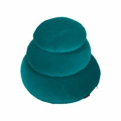 Farbenfreunde Kissenhülle Rund Aus Nicky-Stoff - ø40 Cm - Smaragd