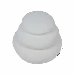 Farbenfreunde Kissenhülle Rund Aus Nicky-Stoff - ø40 Cm - Milch