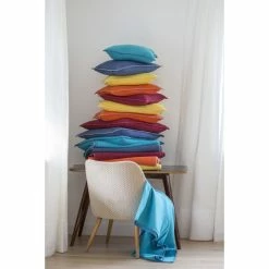 David Fussenegger SYLT Kissenhülle Uni Mit Zierstich - 40x40 Cm - Chinarot -HEY-SIGN Verkaufsshop 331883 big 3