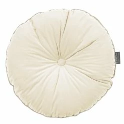 Pichler MELVA Bodenkissen Mit Füllung - Ø 60 Cm - Weiß