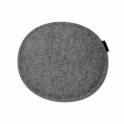 Hey-SIGN Louis Ghost Sitzauflage Aus Naturfilz - 36x32 Cm - Anthrazit 01 Mit Anti-Rutsch