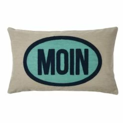 Pad Sailor Moin Kissenhülle - 30x50 Cm - Beige-türkis