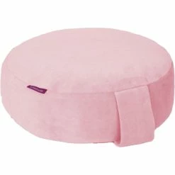 Farbenfreunde Yoga Bodenkissen Aus Nicky-Stoff - Ø 31 Cm - Höhe 11 Cm - Ice Rose