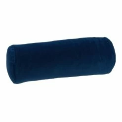 Farbenfreunde Interieur Nackenrollen-Bezug Aus Nicky-Stoff - Ø 15 X 40 Cm - Blue Velvet