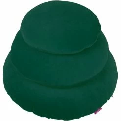 Farbenfreunde Kissen Rund Aus Nicky-Stoff - Ø 40 Cm - Black Forest