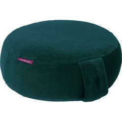 Farbenfreunde Yoga Bodenkissen Aus Nicky-Stoff - Ø 31 Cm - Höhe 11 Cm - Black Forest
