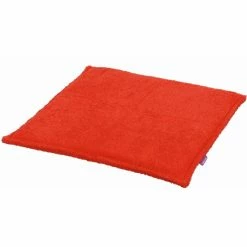 Farbenfreunde Fresh Frottee Sitzkissen Gefüllt - 40x40x2 Cm - Blutorange