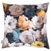 TOM TAILOR VELVET FLOWERS Kissenhülle - 60x60 Cm - Braun