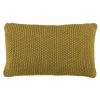 Marc O'Polo Nordic Knit Bio Strick-Kissen Mit Füllung - 30x60 Cm - Oil Yellow