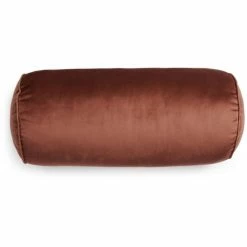 Essenza Home Essenza Dailah Nackenrolle Aus Samt - Ø 22 X 50 Cm - Shell Brown