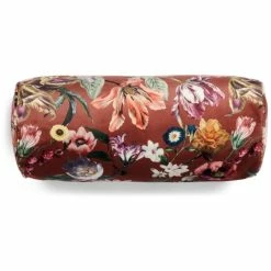 Essenza Home Essenza Filou Nackenrolle Aus Samt - Ø 22 X 50 Cm - Shell Brown