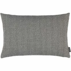Rohleder Home Collection Cottage Herringbone Kissen Mit Füllung - 60x40 Cm - Shadow