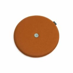 Hey-SIGN Knob Kissen Rund Mit Füllung - ø 35 Cm - Walnuss