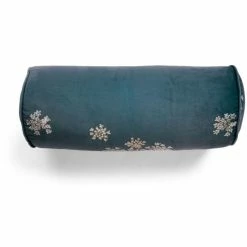 Essenza Home Essenza Lauren Nackenrolle Mit Füllung - Ø 22 X 50 Cm - Indigo Blue