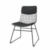 HK Living Sitzkissen Gefüllt Für Wire Chair Esszimmerstuhl - 37x42 Cm - Rücken 22x41 Cm - Black -HEY-SIGN Verkaufsshop 420064 big 0