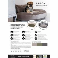 LABONI LUNA OXFORD LOUNGE-KISSEN FÜR HUNDE - 90x65x20 Cm - Stone -HEY-SIGN Verkaufsshop 424215 big 11