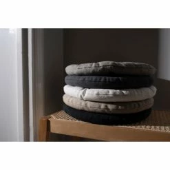 Linum PEPPER Sitzkissen Rund - Ø 37 Cm - Höhe 3 Cm - Weiss I01 9 Linum PEPPER Sitzkissen Rund - Ø 37 Cm - Höhe 3 Cm - Weiss I01 -HEY-SIGN Verkaufsshop 432281 big 4