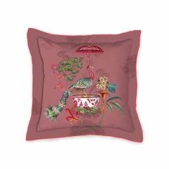 Pip Studio Chinese Porcelain Kissen Mit Füllung - 45x45 Cm - Rosa