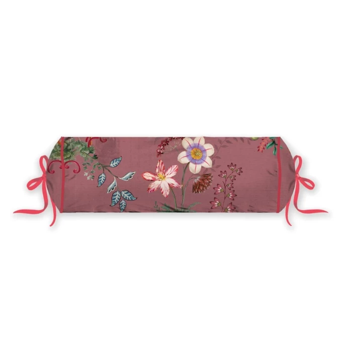 Pip Studio Chinese Porcelain Nackenrolle Mit Füllung - Ø 22 Cm - Länge 70 Cm - Rosa 3 Pip Studio Chinese Porcelain Nackenrolle Mit Füllung - Ø 22 Cm - Länge 70 Cm - Rosa