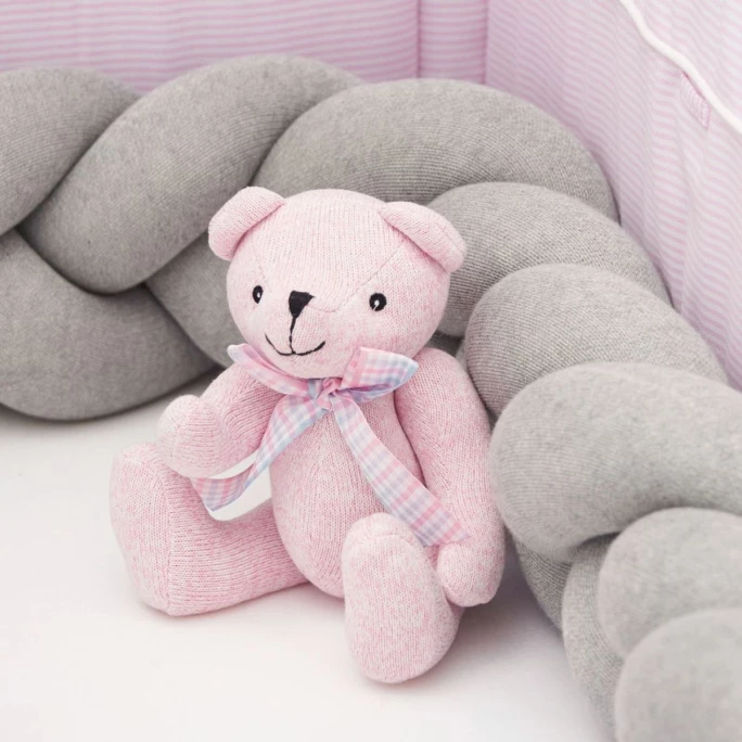 Nordic Coast Company Strick Bettschlange Geflochten - 17x200 Cm - Grau 8 Nordic Coast Company Strick Bettschlange Geflochten - 17x200 Cm - Grau - Image 6