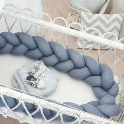 Nordic Coast Company Strick Bettschlange Geflochten - 17x200 Cm - Blau -HEY-SIGN Verkaufsshop 444974 big 5