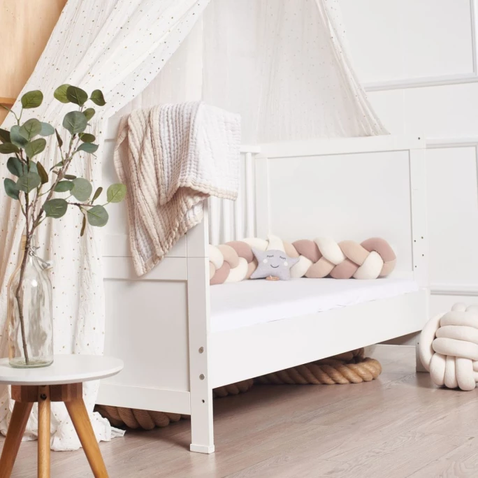 Nordic Coast Company Trio Strick Bettschlange Geflochten - 17x200 Cm - Natur/beige/altrosa 7 Nordic Coast Company Trio Strick Bettschlange Geflochten - 17x200 Cm - Natur/beige/altrosa - Image 5