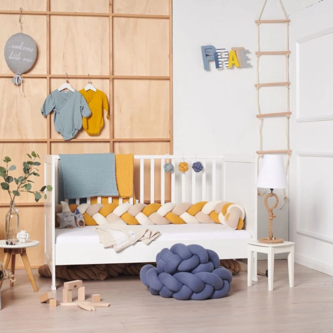 Nordic Coast Company Trio Strick Bettschlange Geflochten - 17x200 Cm - Natur/beige/curry Gelb 9 Nordic Coast Company Trio Strick Bettschlange Geflochten - 17x200 Cm - Natur/beige/curry Gelb - Image 7