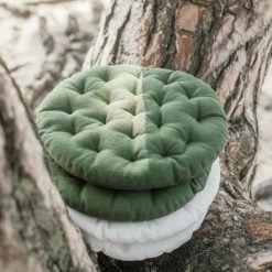 Linum PEPPER Sitzkissen Rund - Ø 37 Cm - Höhe 3 Cm - Dusty Pink D70 -HEY-SIGN Verkaufsshop 455006 big 2