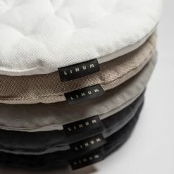 Linum PEPPER Sitzkissen Rund - Ø 37 Cm - Höhe 3 Cm - Dusty Pink D70 -HEY-SIGN Verkaufsshop 455006 big 3