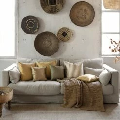 Linum SILK Kissenhülle - 40x40 Cm - Dark Mole Brown B40 -HEY-SIGN Verkaufsshop 455034 big 2