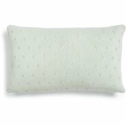 Essenza Home Essenza Knitted Ajour Bio-Kissen Mit Füllung (GOTS) - 30x50 Cm - Morning Swim