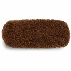 Essenza Home Essenza Shelley Kunstfell-Nackenrolle Mit Füllung - 22x50 Cm - Cafe Noir