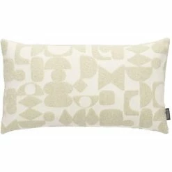 Rohleder Home Collection Cocoon Ornaments Kissen Mit Füllung - 35x60 Cm - Simply White