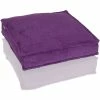 Farbenfreunde FRESH Frottee Stegkissen Mit Füllung - 40x40x10 Cm - Ultra Violet