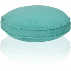 Farbenfreunde FRESH Frottee Stegkissen Rund - Mit Füllung - Ø 65 Cm - Höhe 10 Cm - Bergsee