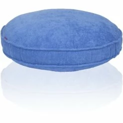 Farbenfreunde FRESH Frottee Stegkissen Rund - Mit Füllung - Ø 65 Cm - Höhe 10 Cm - Gauloise