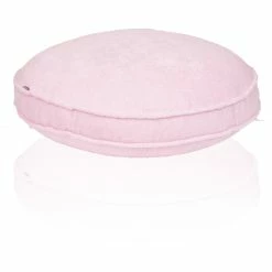 Farbenfreunde FRESH Frottee Stegkissen Rund - Mit Füllung - Ø 65 Cm - Höhe 10 Cm - Ice Rose