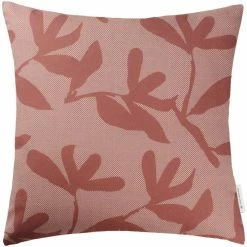 Tom Tailor Checked Floral Kissenhülle - 45x45 Cm - Rost