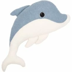Pad DELPHIN Kuscheltier-Kissen - 29x65 Cm - Blue