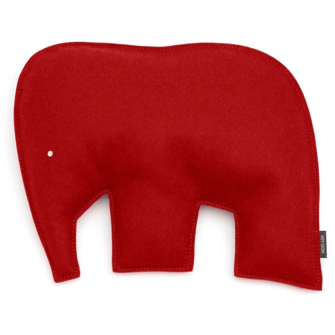 Hey-SIGN ELEFANT Kissen Mit Füllung - 40x30,5x7 Cm - Rot 3 Hey-SIGN ELEFANT Kissen Mit Füllung - 40x30,5x7 Cm - Rot