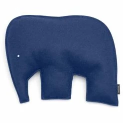 Hey-SIGN ELEFANT Kissen Mit Füllung - 40x30,5x7 Cm - Indigo