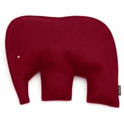 Hey-SIGN ELEFANT Kissen Mit Füllung - 40x30,5x7 Cm - Bordeaux