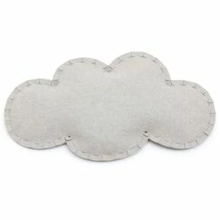 Hey-SIGN WOLKE Bodenkissen Mit Füllung - 95x55x13 Cm - Marmor